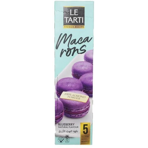  Biskvit LE TARTI Macarons borovnica 60g Cene