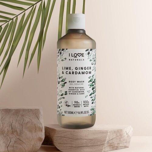 I love... Naturals Lime, Ginger &amp;amp; Cardamom gel za tu&amp;scaron;iranje 500 ml Slike