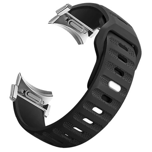INF Pa&scaron;ček za Galaxy Watch 6/5/4 - Silikonski pa&scaron;ček za uro s hitrim spro&scaron;čanjem Silver + Black, (21757172) Cene
