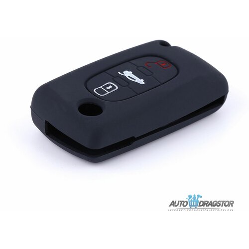 888 Car Accessories silikonska navlaka za ključeve crna peugeot APT1002.02.B Cene