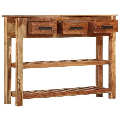 vidaXL Komoda s 3 predali iz trdnega palisandra 110x30x80 cm Cene