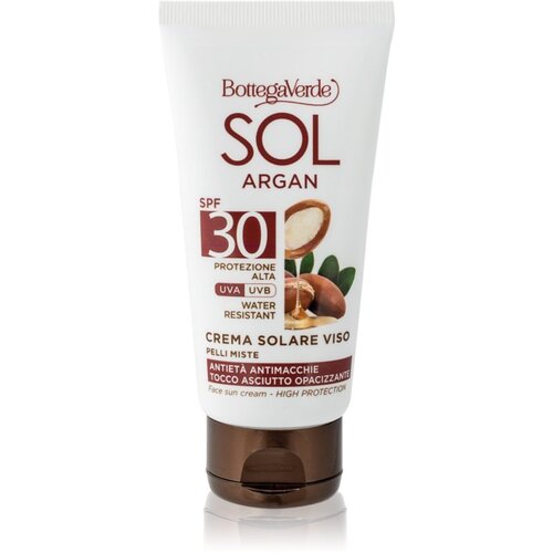 Bottega Verde Sol Argan krema za sunčanje za mje&scaron;ovitu i masnu kožu SPF 30 50 ml Cijene