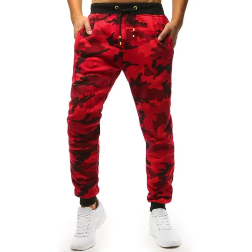 DStreet Men's Jogger Sweatpants Camo-Red