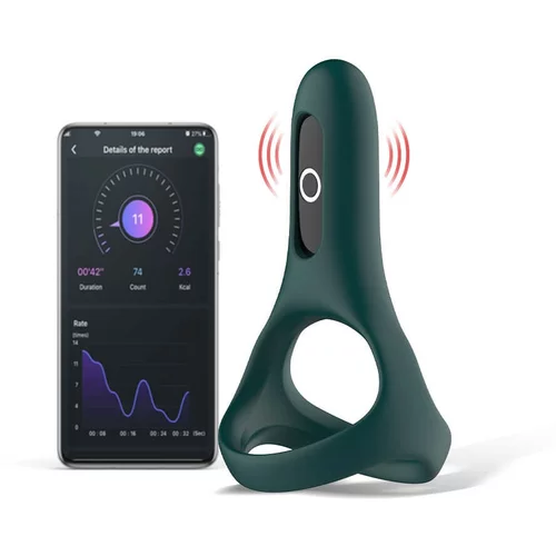 Magic Motion Rise - pametni, punjivi vibrirajući prsten za penis (zeleni)