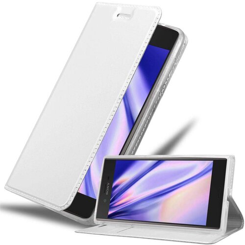 Cadorabo Ohišje, združljivo z Sony Xperia XZ / XZs v klasično srebrno - Zaščitni ovitek z magnetnim zapiranjem, stoječo funkcijo in režo za kartice, (20552364) Cene