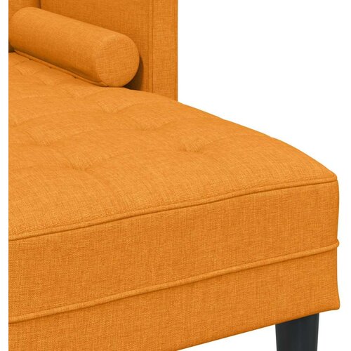 2 dijelni sofa set s jastucima tamno žuta tkanina Slike
