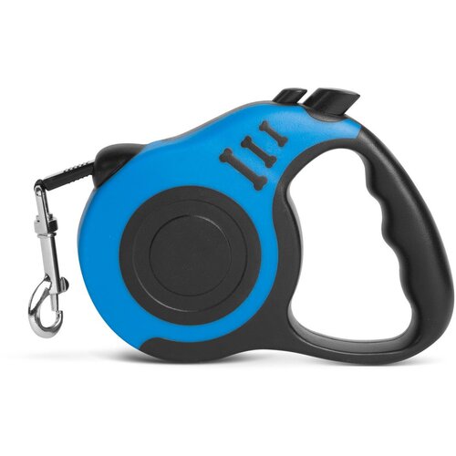 Yummie Avtomatski povodec za pse 5m modre barve Slike