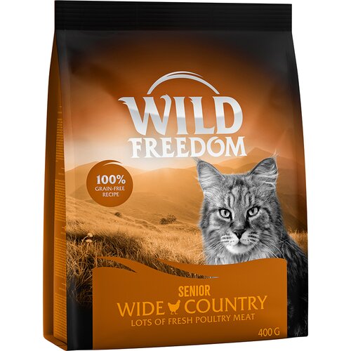 Wild Freedom suha mačja hrana 2 x 400 g po posebni ceni! - Senior "Wide Country" perutnina - brezžitna receptura Cene
