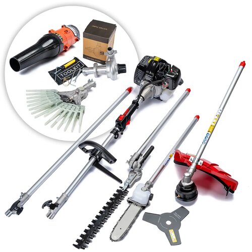 Ipotools 8v1: motorna kosa 5v1 + vodna črpalka + puhalnik + grablje za obiranje oljk Cene