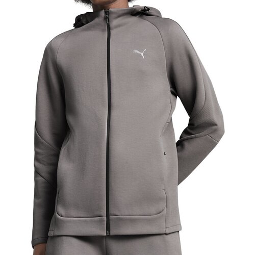 Puma Ženska majica Mu&amp;scaron;ki duks sa kapuljačom EVROSTRIPE, Sivi Slike