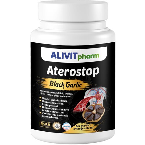 Alivit black garlic aterostop, 90 kapsula Cene