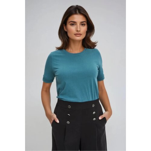 Marisse Green Short-Sleeved Cotton T-Shirt Cene