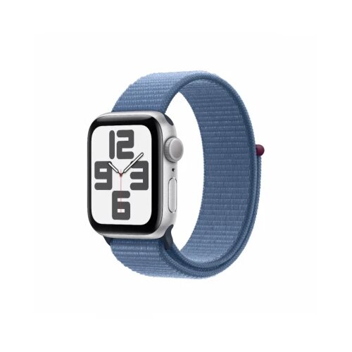 Apple watch se gps 40mm silver with winter blue sport loop Slike