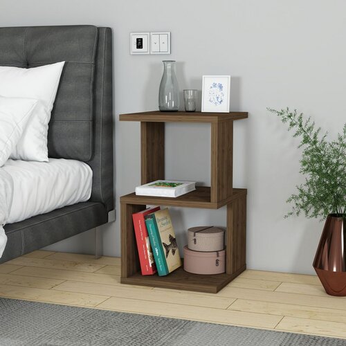 Hanah home Salvıa - walnut walnut nightstand Cene