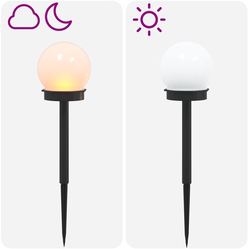  Solarna svjetla za vanjsku upotrebu s tlo&amp;scaron;cem 4 pcs 38,5 cm ABS Slike