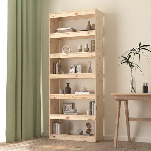 Furnova Knjižna omara/pregrada 80x30x199,5 cm trdna borovina, (21951117) Cene
