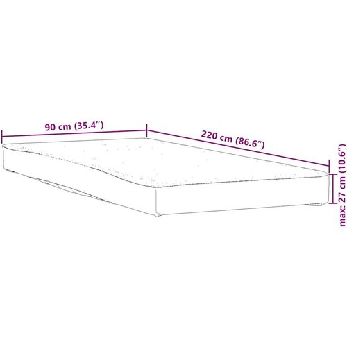 vidaXL Zaštita za madrac bijela 90x220 cm vodootporna Cijene