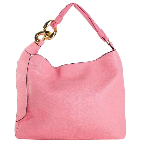 Fashionhunters Pink 2in1 shoulder bag with a gold chain