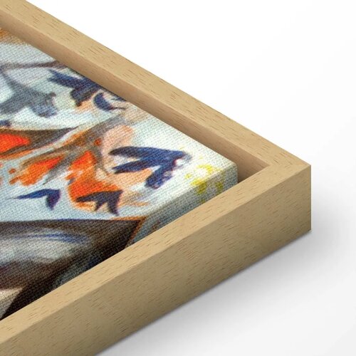  Slika - August Macke &amp;ndash; Nackte M&amp;auml;dchen in der Barke 120x80 U prirodnom drvenom okviru Slike