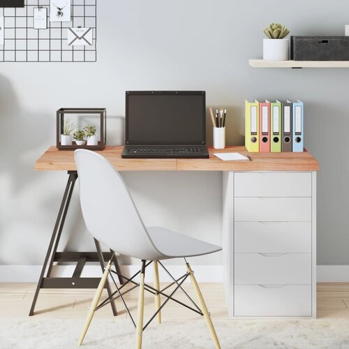 VidaXL Stolna ploča svjetlosmeđa 120x40x(2-4) cm tretirana hrastovina Slike