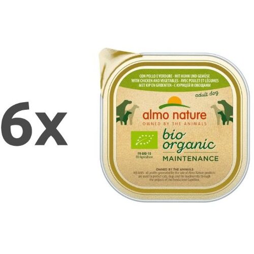 Almo Nature Bio Organic - piščanec in zelenjava 6 x 100 g Cene