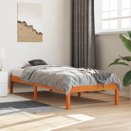 Furnova Posteljni okvir brez vzmetnice voščeno rjav 90x200 cm borovina, (21936252) Furnova Posteljni okvir brez vzmetnice voščeno rjav 90x200 cm borovina, (21936252)
