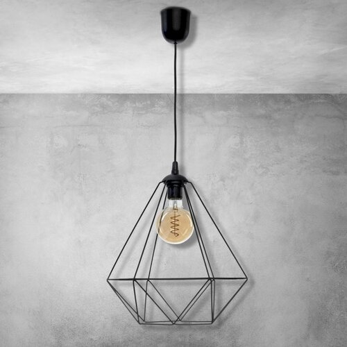  Viseća lampa BASKET 1xE27/60W/230V crna Slike