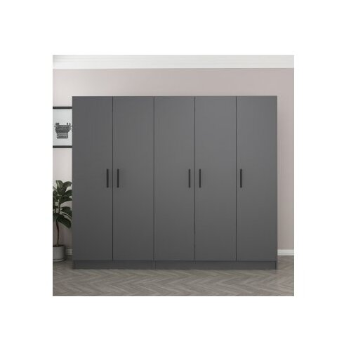 Hanah home Ormar Kale-4975, 225x190x52 cm, Antracit Cijene