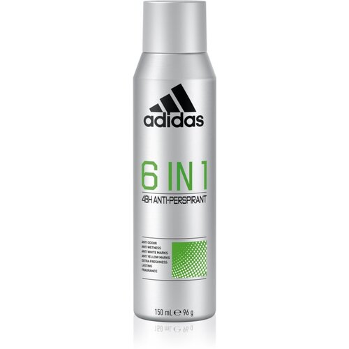 Adidas Cool &amp;amp; Dry 6 in 1 deo sprej za mo&amp;scaron;ke 150 ml Slike