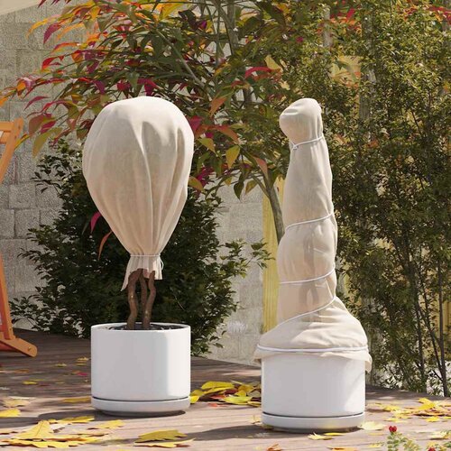 vidaXL Fleece za zaščito rastlin pred zmrzaljo Bež 100 x 1,6 m Cene