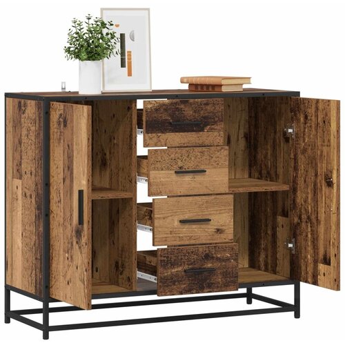  Kreveta Staro drvo 92 x 35 x 76 cm Konstruirano drvo - Staro drvo Slike