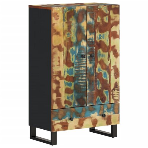 Maison Chic Visoka omara - Komoda - Predalnik s predalom 60x33x100 cm trden predelan les železo, (21720113) Slike