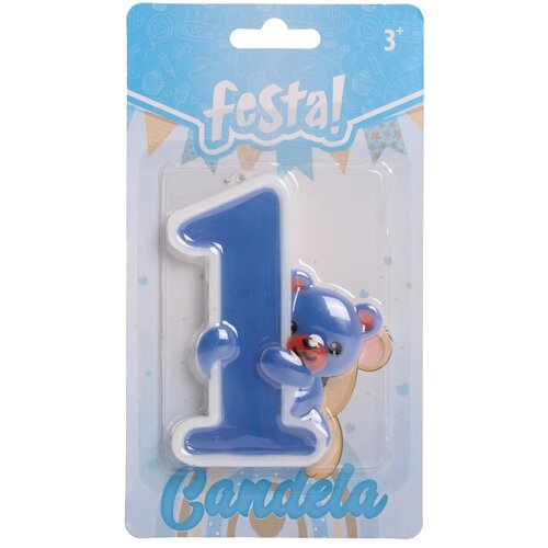 Festa Candela, svećica, plava, meda Cene