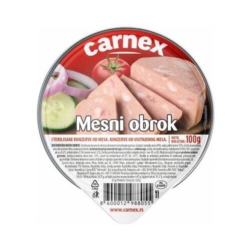 Carnex MESNI OBROK 100G Cene
