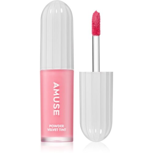 AMUSE Powder Velvet Tint dolgoobstojna tekoča &amp;scaron;minka z mat učinkom odtenek 01 Rare Peach 3.3 g Slike