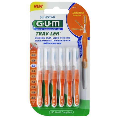 GUM Trav-Ler medzobne &scaron;četke 6 ks 0,9 mm 6 kos Cene