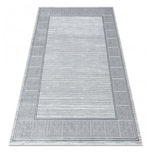 RugsX Preproga ALLURE 8783 Grški ključ, okvir - strukturna, elegantna, glamur svetlo siva / bela 200x290 cm, (21996322) Cene