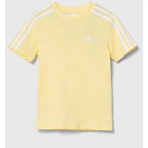 Adidas Otroška kratka majica LK 3S CO TEE rumena barva, IX7340