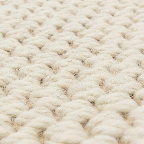 Asiatic Carpets Krem obostrana/ručno rađena staza od mje&amp;scaron;avine vune 67x240 cm Korra Double Loop &amp;ndash; Slike