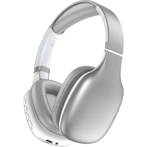 INF Brezžične naglavne Bluetooth 5.4 slu&scaron;alke s stereo zvokom in dolgo življenjsko dobo baterije Silver, (5000130125) Cene