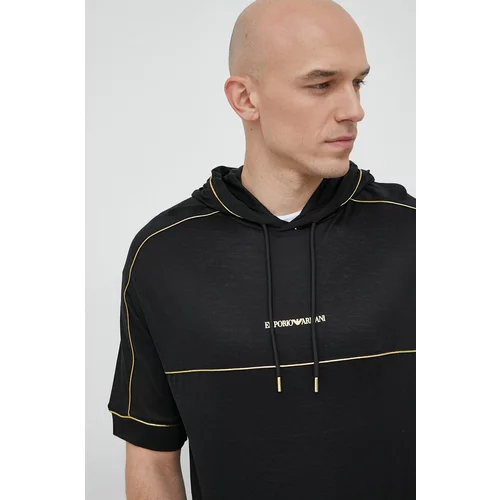 Emporio Armani Kratka majica moški, črna barva