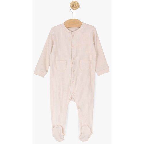 Just kiddin baby dječji kombinezon s stopalima ribbed cream Cijene
