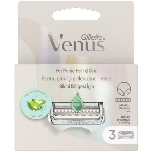 Venus Gillette za stidne dlačice i kožu, 3 dopune za brijač Cene