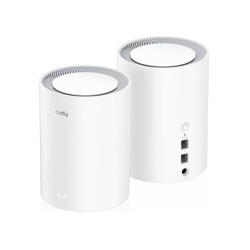 Cudy M3000 2-Pack,AX3000 2.5G Mesh Wi-Fi 6 System White,4-Stream Dual-Band, 2402 Mbps + 574 Mbps Cene