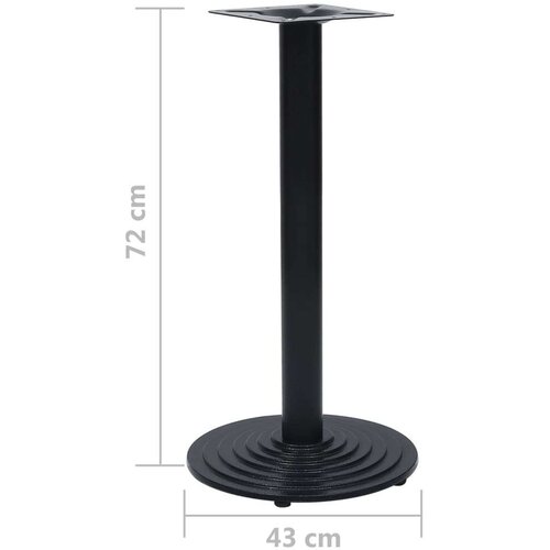 vidaXL Noga za bistro stol crna Ø43x72 cm Lijevano željezo Cene