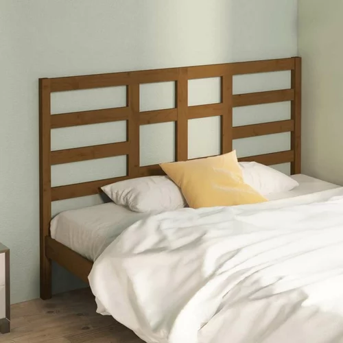  Uzglavlje za krevet boja meda 156 x 4 x 104 cm masivna borovina