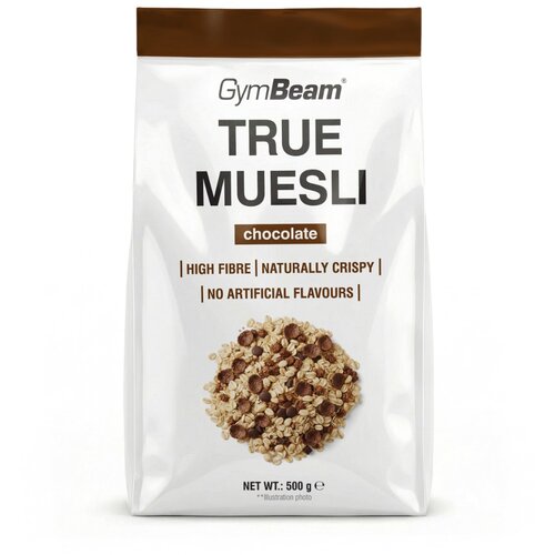 GymBeam True Muesli 500 g čokolada Cene