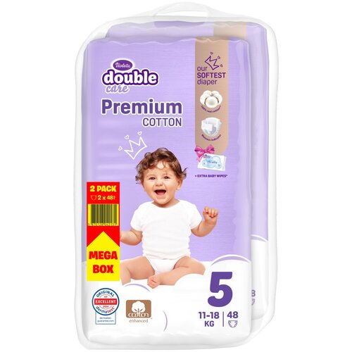 Violeta plenice Premium Cotton duopack 5, 11-18 kg, 2 x 48 kos Slike