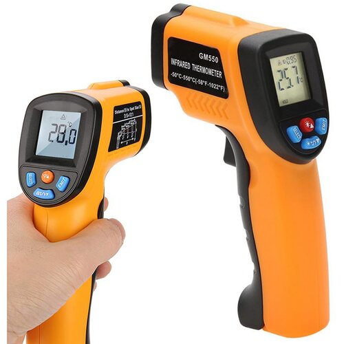  Baterijski digitalni laserski termometer z LCD do 550°C Cene