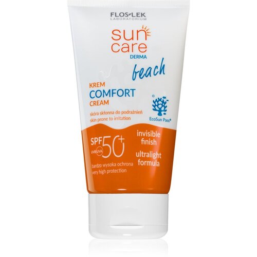 FlosLek Laboratorium Sun Care Derma Beach lahka zaščitna krema za obraz SPF 50+ 50 ml Cene